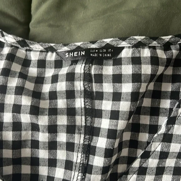 SHEIN UNITY Button Front Gingham Dress - Picture 5 of 5